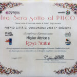 attestato miglior attrice premio Città di Gorgonzola