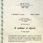attestato della giuria per il primo premio