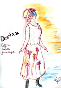 bozzetto del costume di Dorina