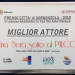 targa miglior attrice Premio Città di Gorgonzola