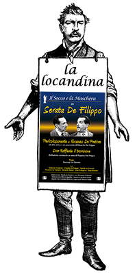 manifesto della commedia Serata De Filippo
