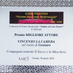 il trofeo assegnato a Vincenzo La Camera